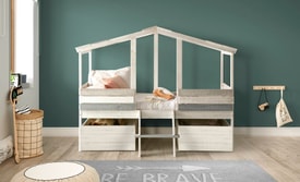 Cama Cabaña Blanco miniatura 2