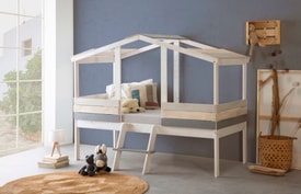 Cama Cabaña Blanco miniatura 3