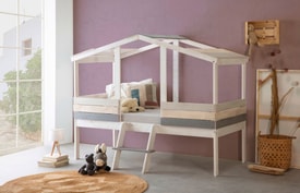 Cama Cabaña Blanco miniatura 4