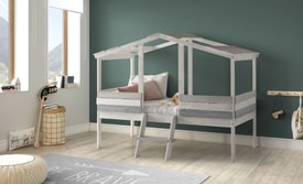 Cama Cabaña Blanco miniatura 6