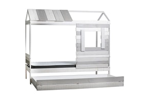 Cama Cabaña Blanco miniatura 23