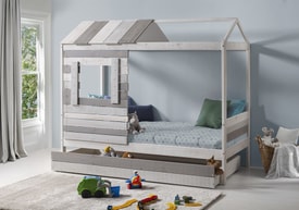 Cama Cabaña Blanco miniatura 3