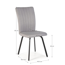 Silla Comedor Gris miniatura 3