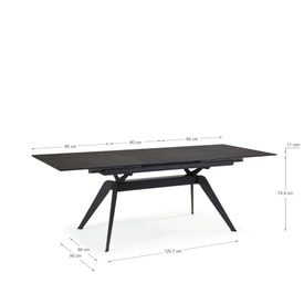 Mesa Rectangular Extensible Cerámica miniatura 9
