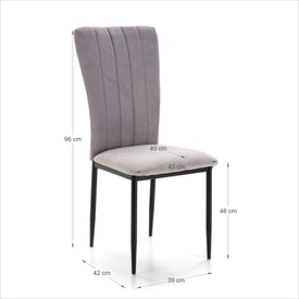 Silla Holly Gris miniatura 5
