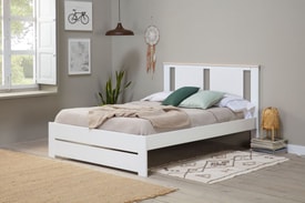 Cama Enara 140X190 Color Blanco/roble miniatura 2