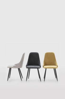 Silla Gris Claro Pata miniatura 2