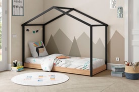 Cama Cabaña Montessori 90X200 Antracita/rob miniatura 2