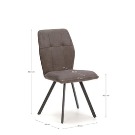 Silla Mery Gris miniatura 3