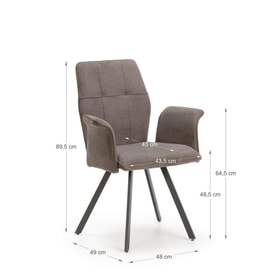 Sillon Mery Gris miniatura 3