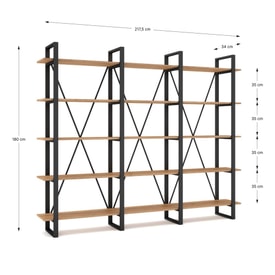 Estantería Aviva 217CM Sepet/métal miniatura 5