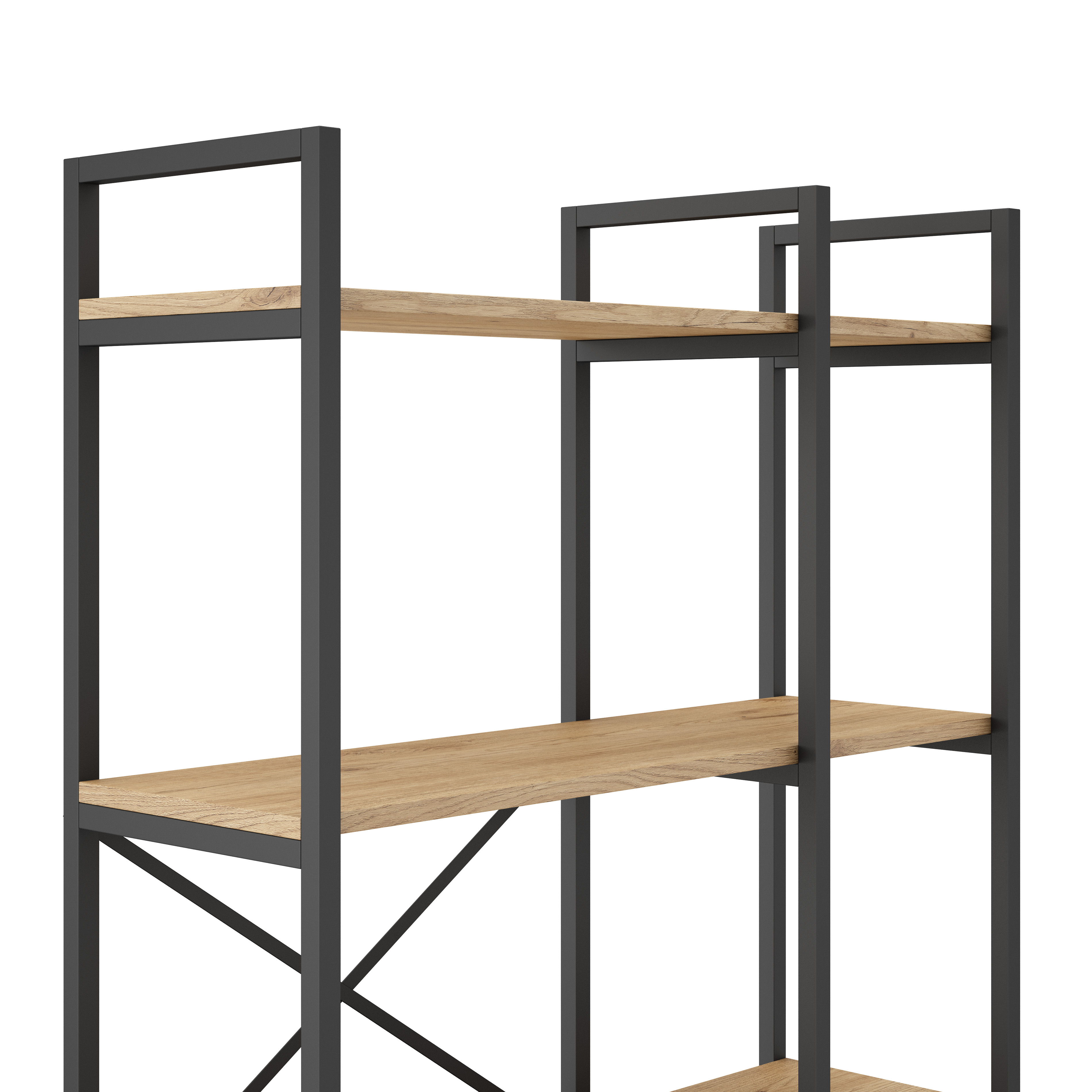 Estanteria Dusan 87.5cm Sepet/mental Negro 5 miniatura 8