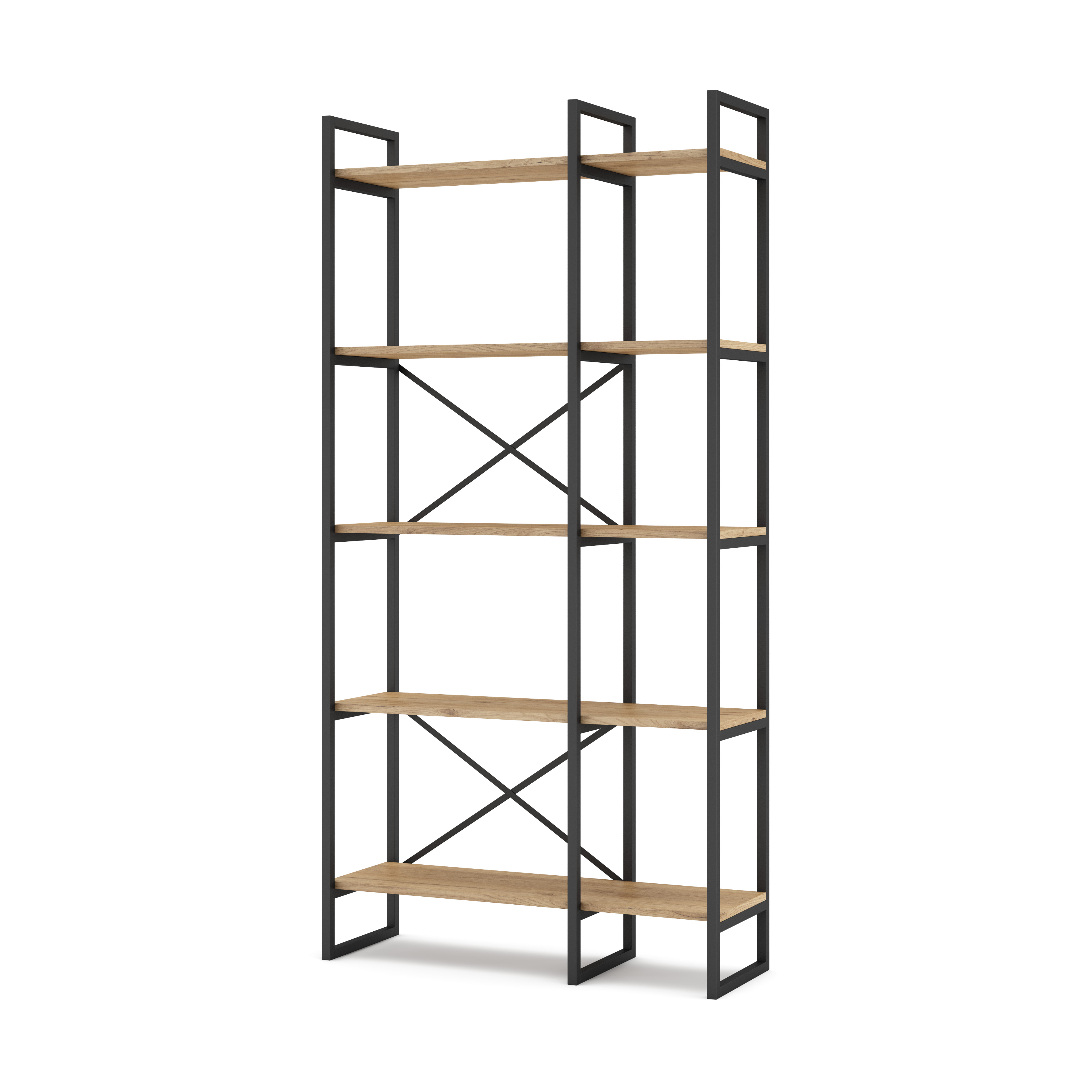 Estanteria Dusan 87.5cm Sepet/mental Negro 5 miniatura 9