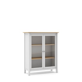 Vitrina Misti 2P Blanco/roble