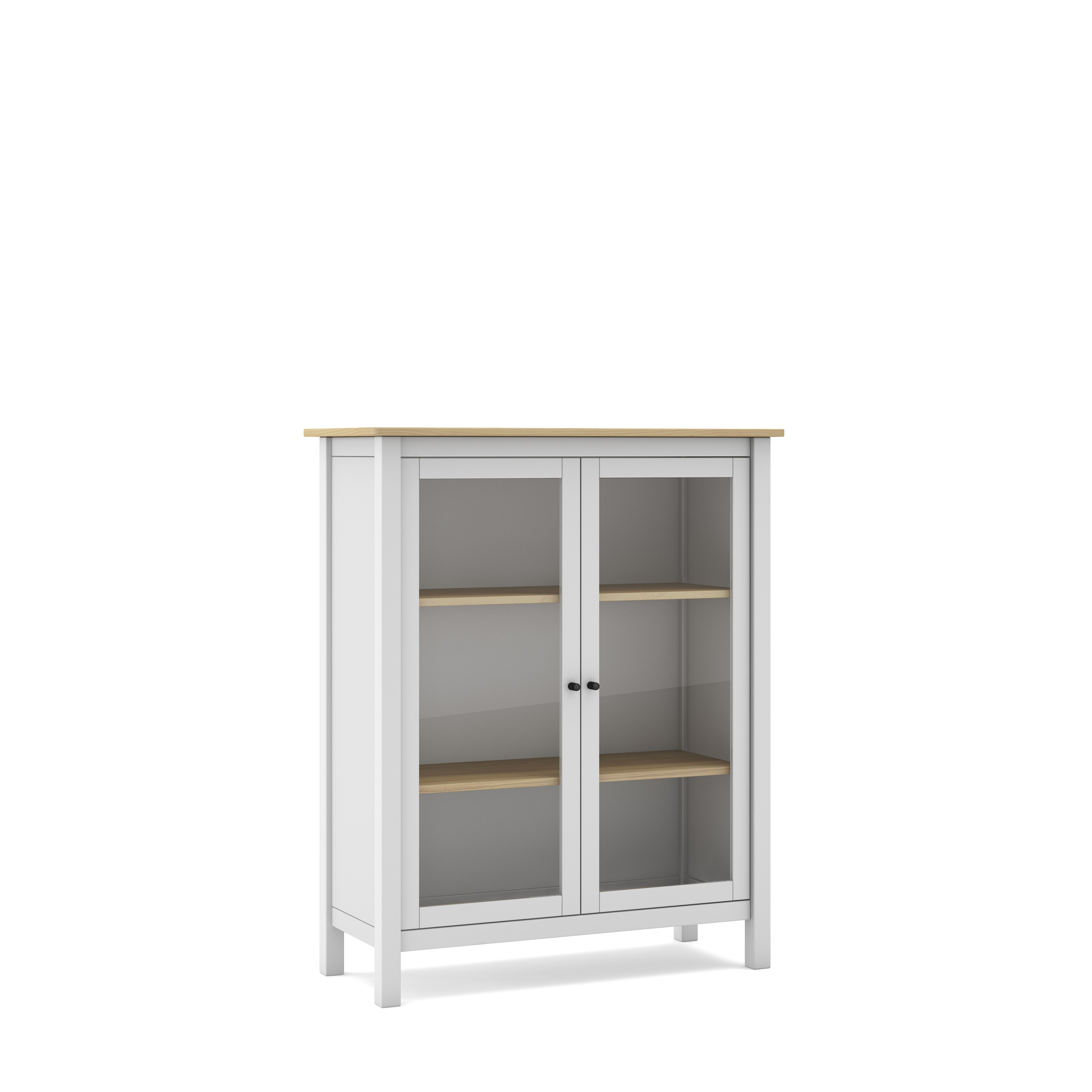 Vitrina Misti 2P Blanco/roble miniatura 11