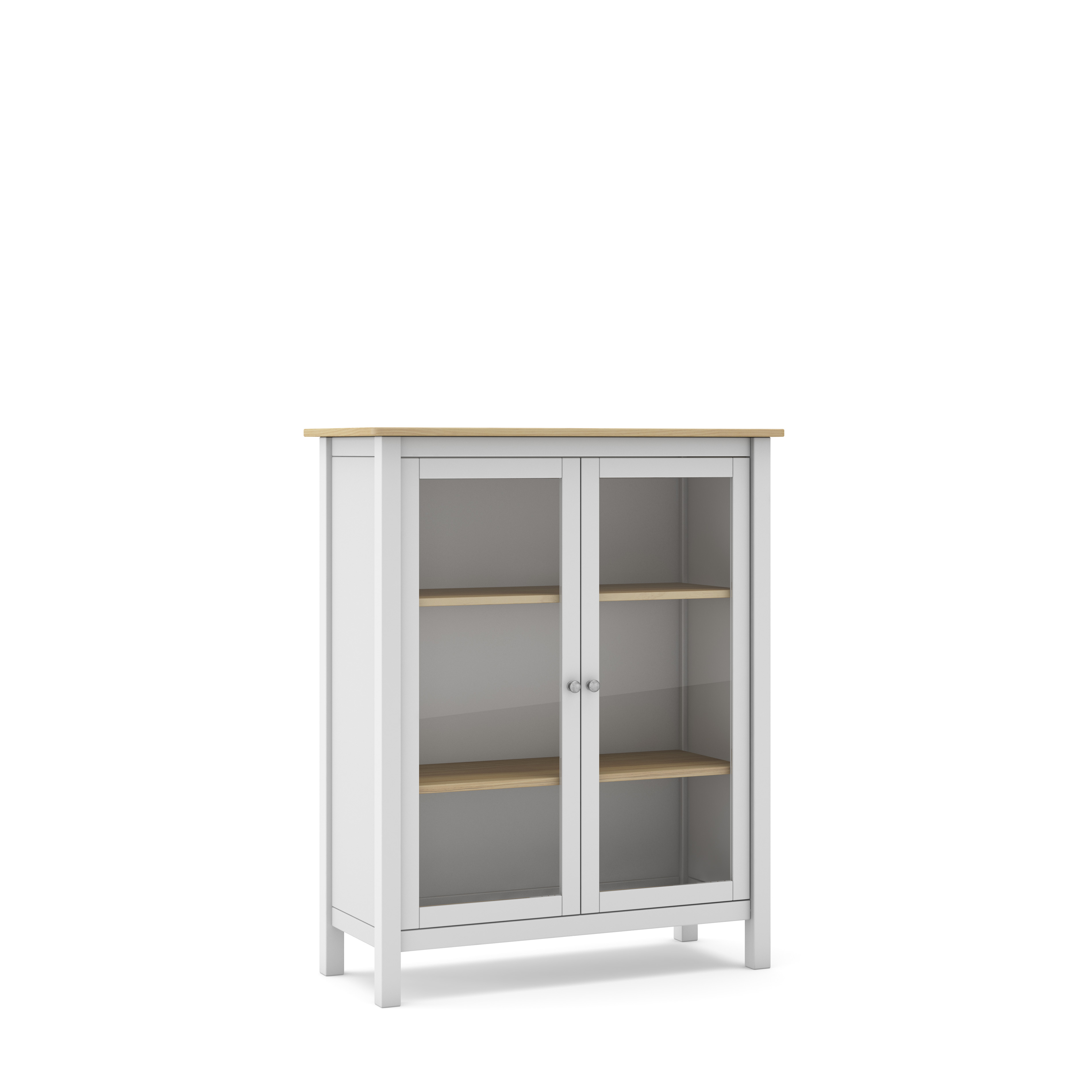 Vitrina Misti 2P Blanco/roble miniatura 12