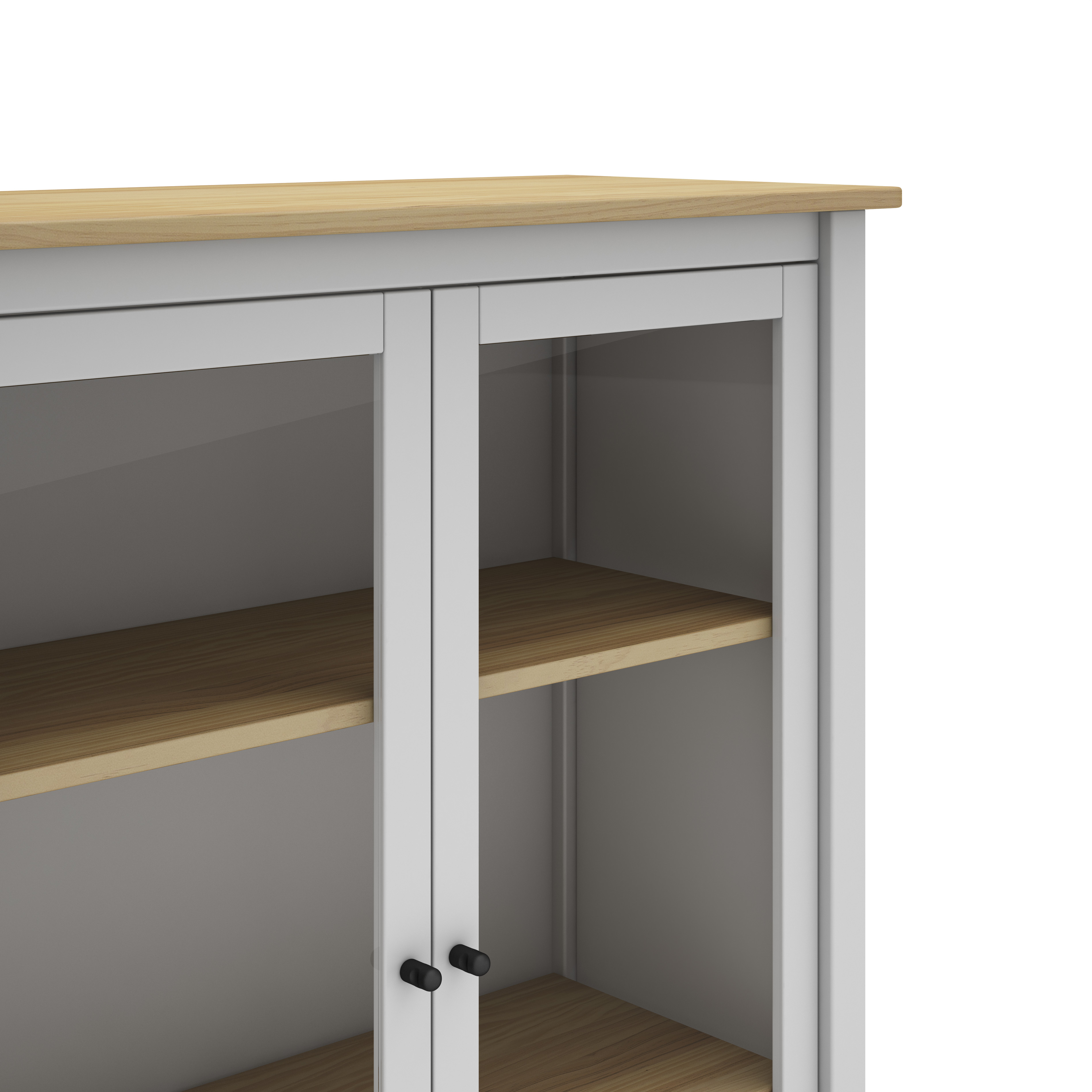 Vitrina Misti 2P Blanco/roble miniatura 3