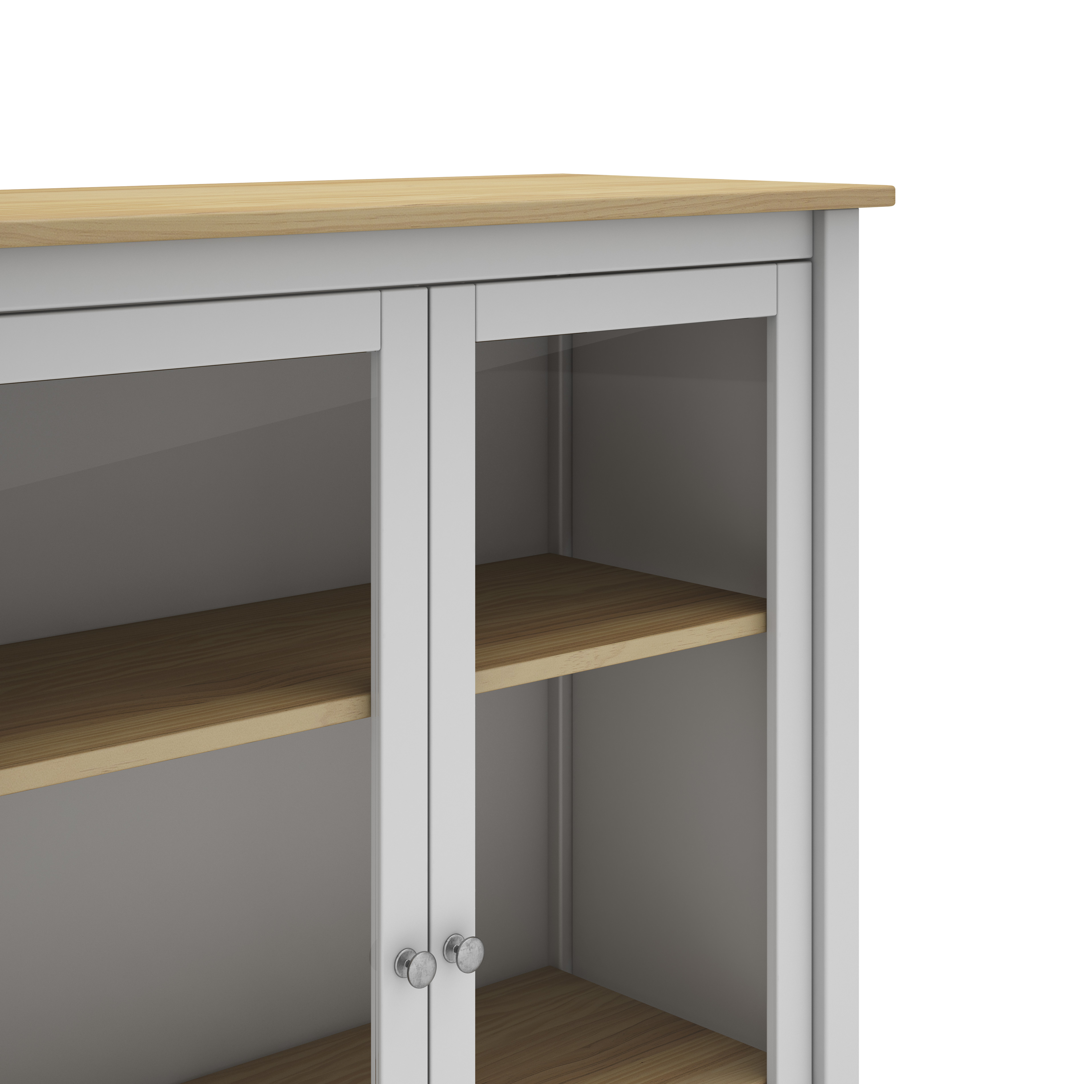 Vitrina Misti 2P Blanco/roble miniatura 4