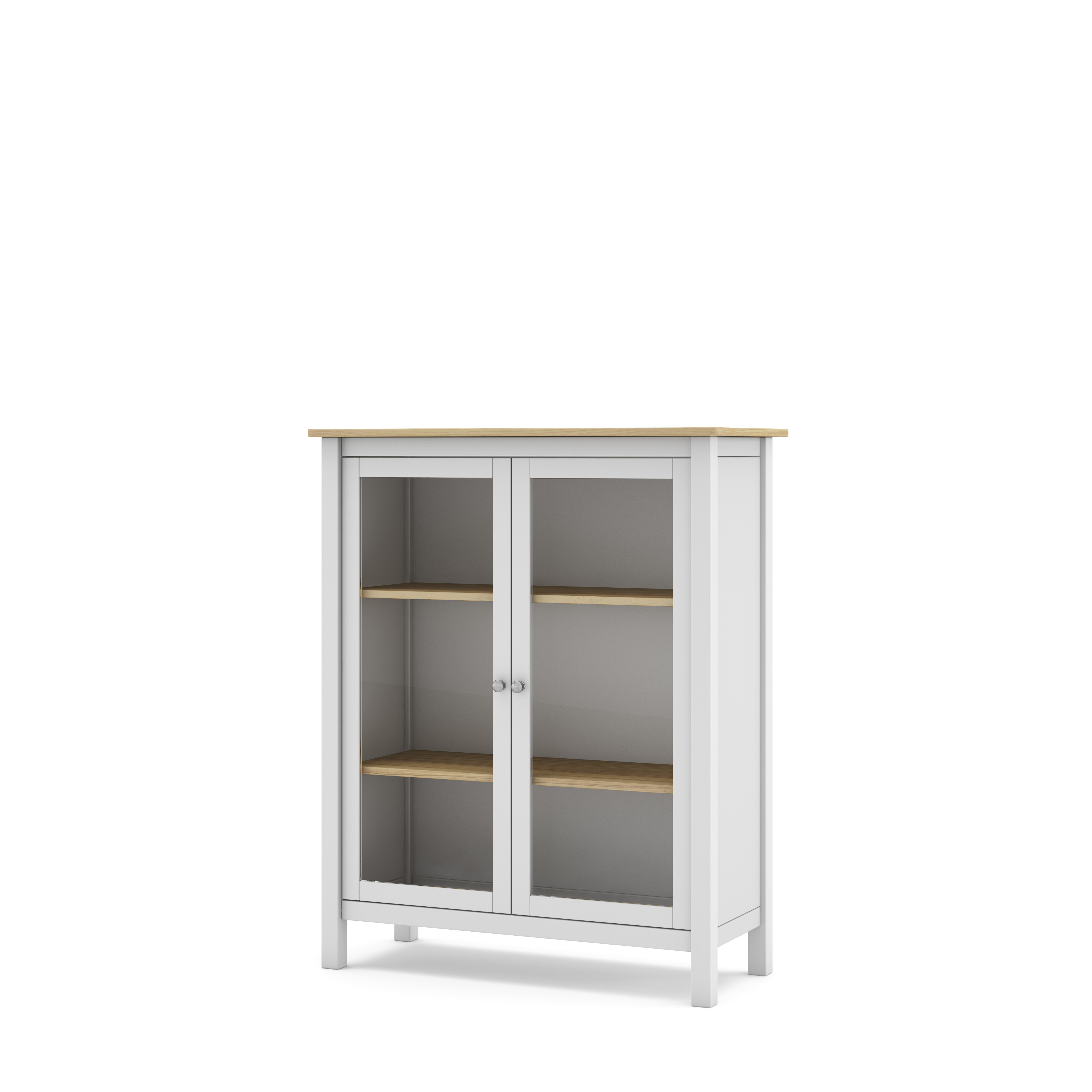 Vitrina Misti 2P Blanco/roble miniatura 6