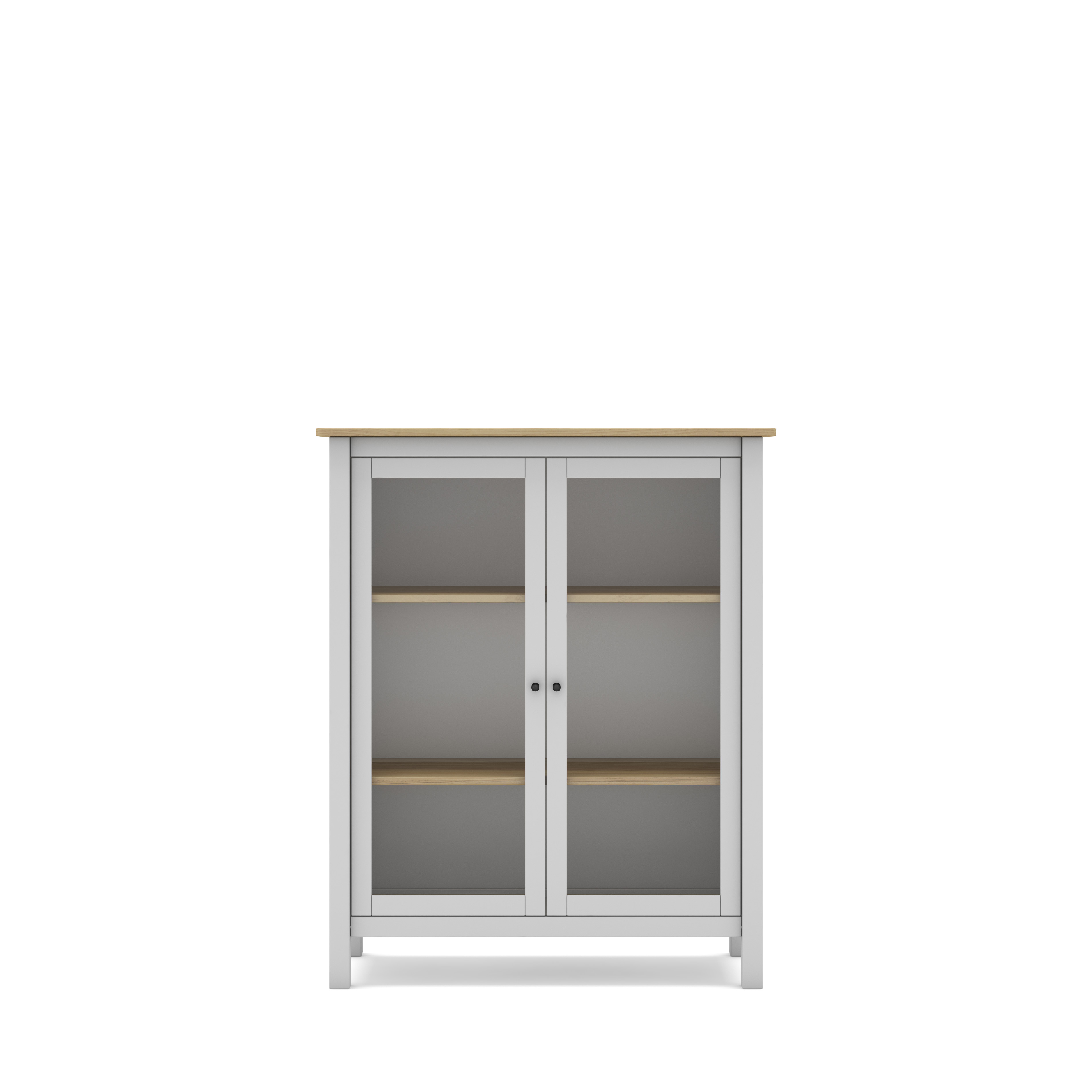 Vitrina Misti 2P Blanco/roble miniatura 7