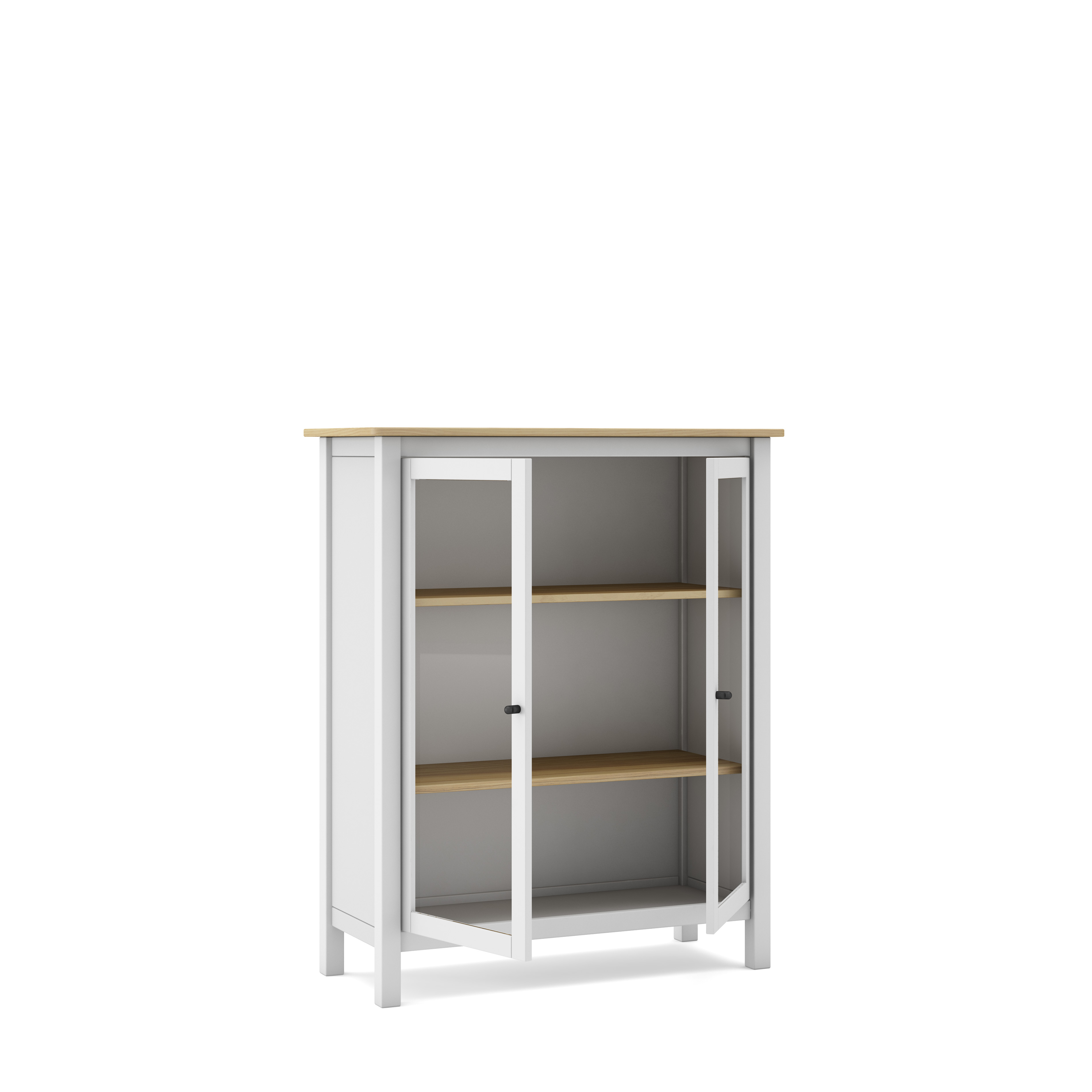 Vitrina Misti 2P Blanco/roble miniatura 9