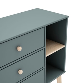 Cómoda Esteban 3C2H Verde miniatura 11
