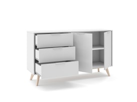 Aparador Campus 2P3C Blanco/Cera Blanca miniatura 7