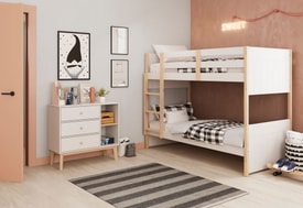 Cómoda Esteban 3C2H Blanco/cera miniatura 2