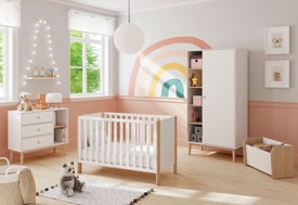 Cómoda Esteban 3C2H Blanco/cera miniatura 3