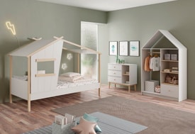 Cómoda Esteban 3C2H Blanco/cera miniatura 4