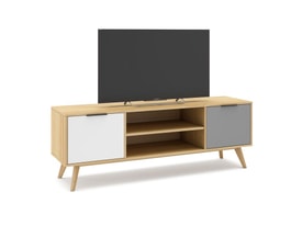 Mueble de TV Elfa 2P2H Roble/gris Claro/blanco miniatura 9