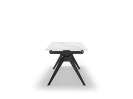 Mesa Rect. Ext. Lula Cerámica Blanca Pie miniatura 1
