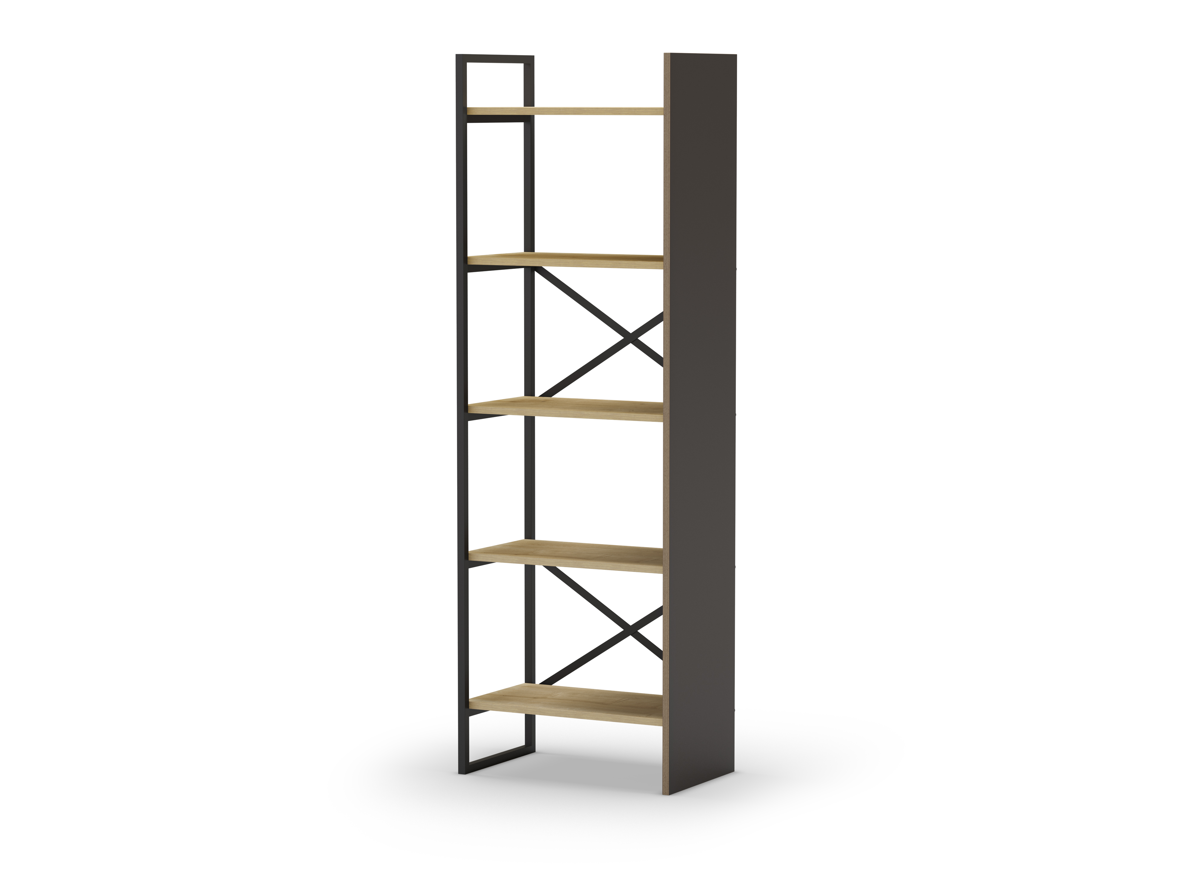 Estanteria Ara 58CM Roble/negro miniatura 4