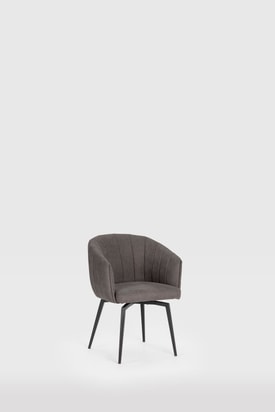 Sillón Giratorio Gris miniatura 5
