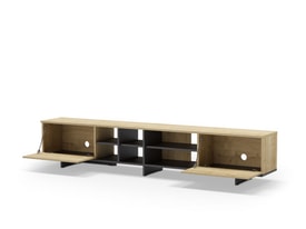 Mueble Tv 230 Cm Color Roble/negro miniatura 2