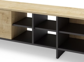 Mueble Tv 230 Cm Color Roble/negro miniatura 5