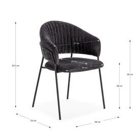 Silla Leticia Gris miniatura 3
