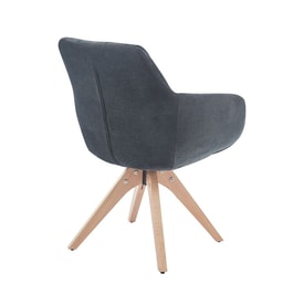 Sillón Giratorio Gris miniatura 3