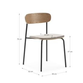 Silla Taupe Patas miniatura 6