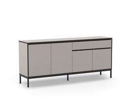 Aparador 180CM Color Crema/negro miniatura 1