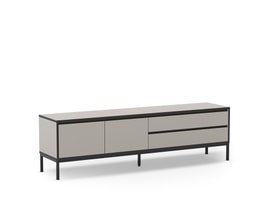 Mueble Tv 180 Cm Color Crema/negro miniatura 1