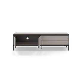Mueble Tv 180 Cm Color Crema/negro miniatura 2