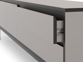 Mueble Tv 180 Cm Color Crema/negro miniatura 5