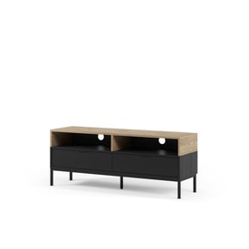 Mueble de TV Marion 2C2H 140CM Roble-k/negro Pata Met miniatura 6