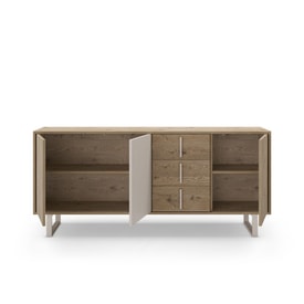 Aparador 180 Cm Color Roble-k/gris miniatura 3