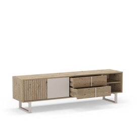 Mueble de TV Millay Roble-k/gris miniatura 2
