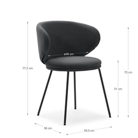 Silla Rush Gris miniatura 3