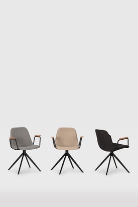 Silla Giratoria Con Brazos miniatura 2