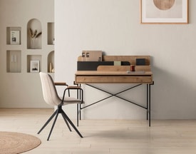 Silla Giratoria Con Brazos miniatura 4