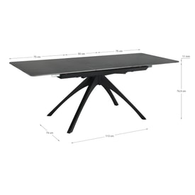 Mesa Extensible Patas Metal miniatura 4